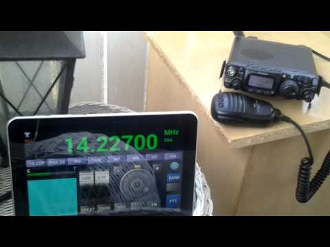 Android tablet controlling FT-817ND SSB 20m