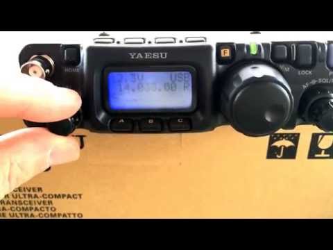 My new Yaesu FT-817ND AM listing on the porch