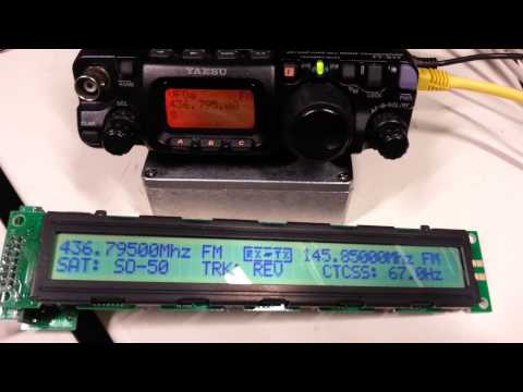 Twin Yaesu FT-8xx Satellite controller project, Demo