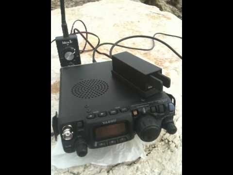 IZ3LCI - Qso CW qrp Yaesu FT-817 portatile con K1PUG