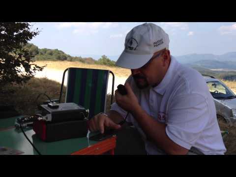 IK5YOJ/QRP in Qso with RN3GL testing his Buddipole antenna together with IK5ZUN