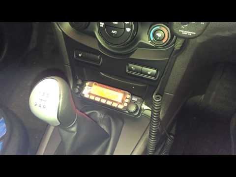 2012 Ford Fiesta Ham radio installation (Tram 1191 antenna)