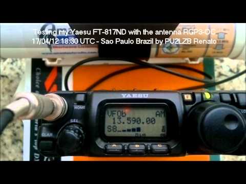 YAESU FT-817ND SWL with RGP3-OC Loop Antenna