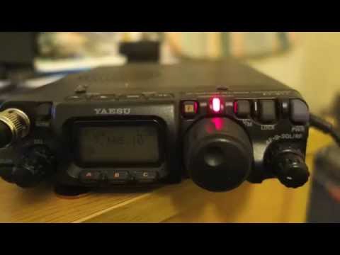 QRP Yaesu FT 817 ND - 5 watts and END FED antenna QSO DX 40 meters band