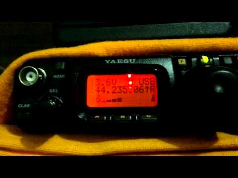 YAESU FT-817 QSO com PY2RDP Junior Hortolandia-SP