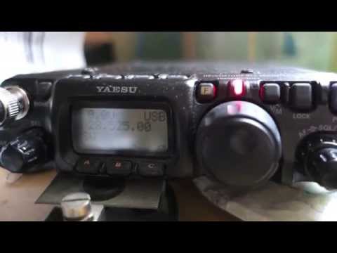 QRP Yaesu FT 817 - 5 watts with LNR precision END-FED antenna WARC - QSO DX