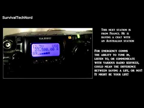 Monitoring Freebanders on 27Mhz | RX Yaesu FT-817 Bugout bag radio