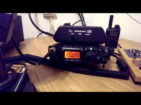 M0SAZ listening to 9K2OD on 40m using Yaesu FT-817