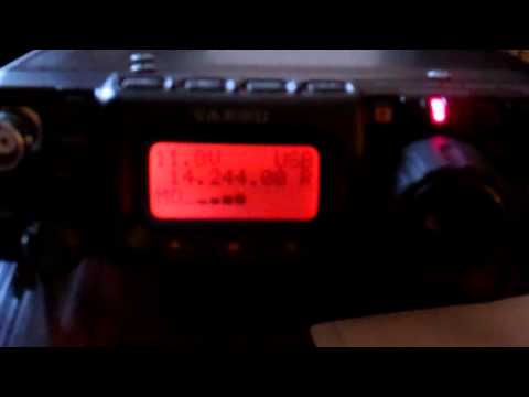 FT-817 QRP QSO KB1VXP (ME) to E77DX (Bosnia) 5 watts Miracle Whip Antenna