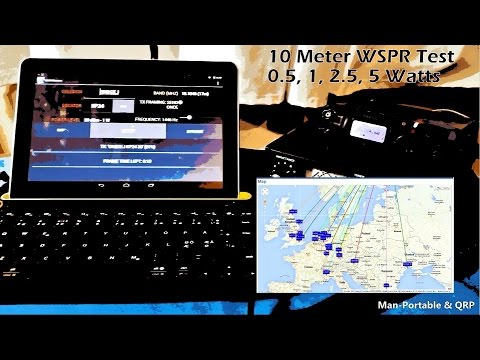 10 Meter WSPR Test Horizontal Dipole | Yaesu FT-817ND