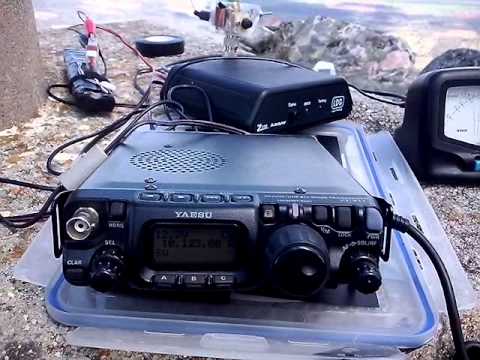 Yaesu FT-817 and antenna End-Fed