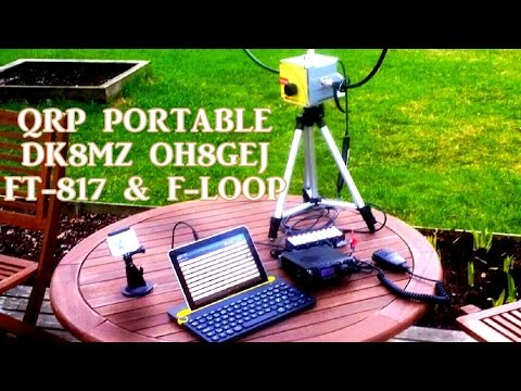 QRP Portable QSO DK8MZ OH8GEJ 20m | FT-817 F-Loop