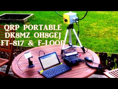 QRP Portable QSO DK8MZ OH8GEJ 20m | FT-817 F-Loop