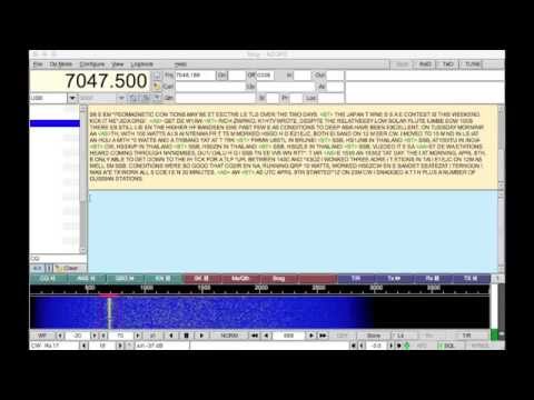 W1AW Morse Code Bulletin of April 15th, 2015 2200CDT -- live decode (with errors)