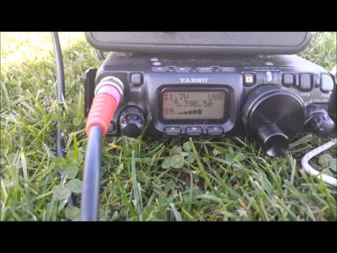 FT817 Portable with Home Brew Antenna
