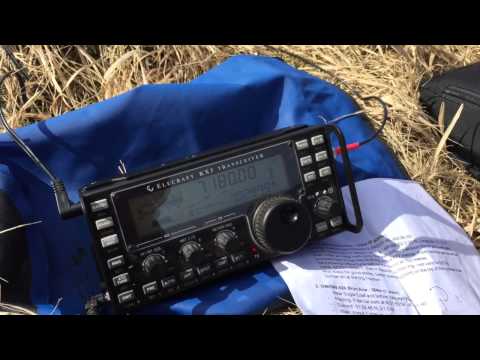 Elecraft KX3 QRP Pileup on SOTA Summit