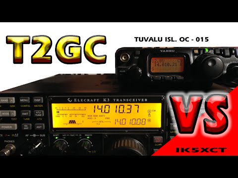 T2GC Tuvalu Elecraft K3 vs FT817