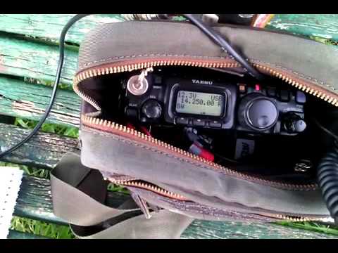 Test 20m  con Yaesu ft 817 e loop portatile in Castellonorato di Formia  2 parte