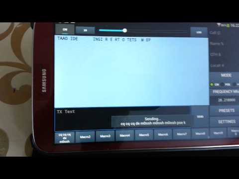 elecraft kx3 + galaxy tab3 via cat