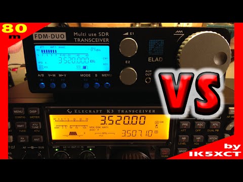 Elecraft K3 vs Elad FDM-DUO 80m band by ik5xct