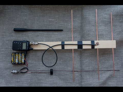 Тест антенн: Yaesu FT-817, J, 3 эл. Yagi - 433 МГц