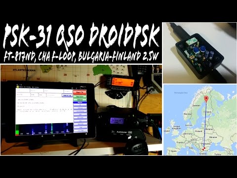 QRP QSO PSK31 Yaesu FT-817ND Chameleon F-Loop LZ2RR Bulgaria