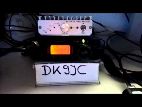 DK9JC testing with 2E0HPI MX-P50M QRP amplifier for FT-817