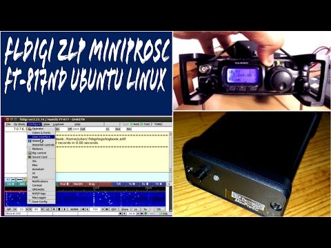 FLDigi MiniProSC FT-817ND Quick Setup Guide on Ubuntu Linux EP04