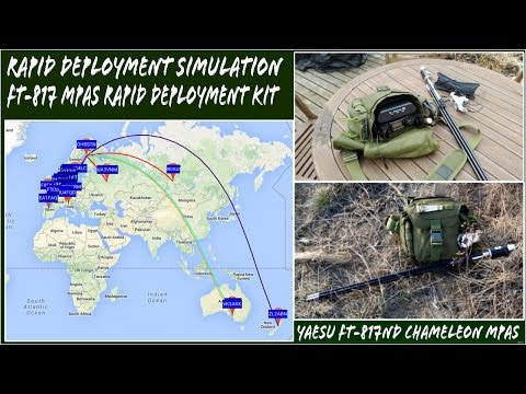 Ham Radio Rapid Deployment Simulation with Yaesu FT-817ND & Chameleon MPAS