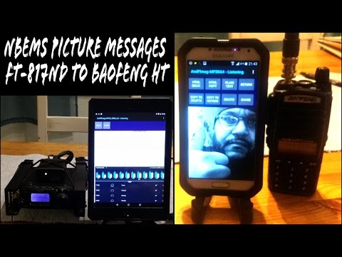 RX/TX NBEMS Picture Messages on Android  AndFlMsg & FT-817ND  EP03 Ham Radio EMCOMM