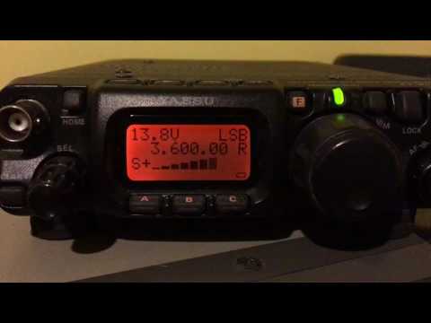 FT817 and Diamond W735 Dipole receiving VK5SFA on 3m magnetic loop