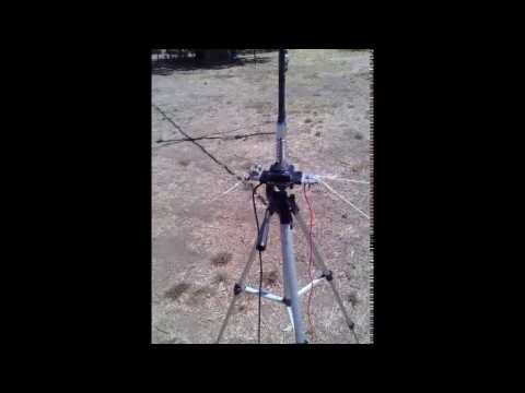 FT-817 and testing mobile 40m whip antenna for portable.