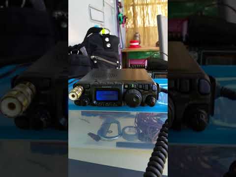 Yaesu FT 817 portable,bad conditions,hard to work