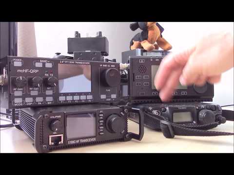 QRP rig comparison, FT817 / X108G / X5105 / mcHF RS-918, Ham radio review