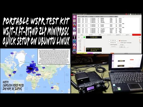 WSPR WSJTX Quick Setup MiniProSC FT-817ND Ubuntu Linux EP05