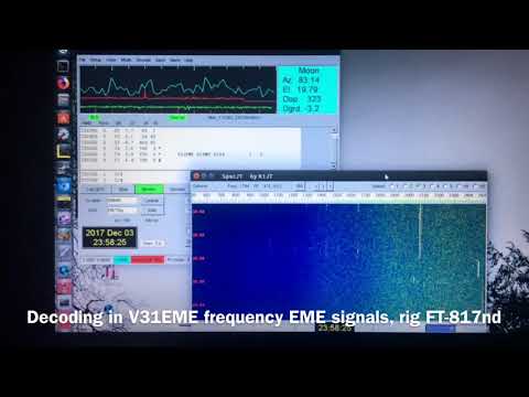 W2NNN’s 144Mhz EME with FT-817nd & 17b2 Yagi