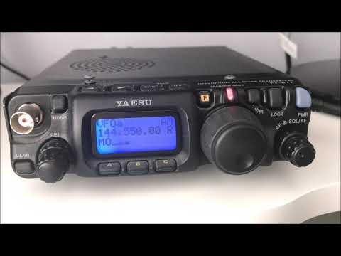 Yaesu FT817ND 144 MHz AM QSO with Kevin MX0YHA/P